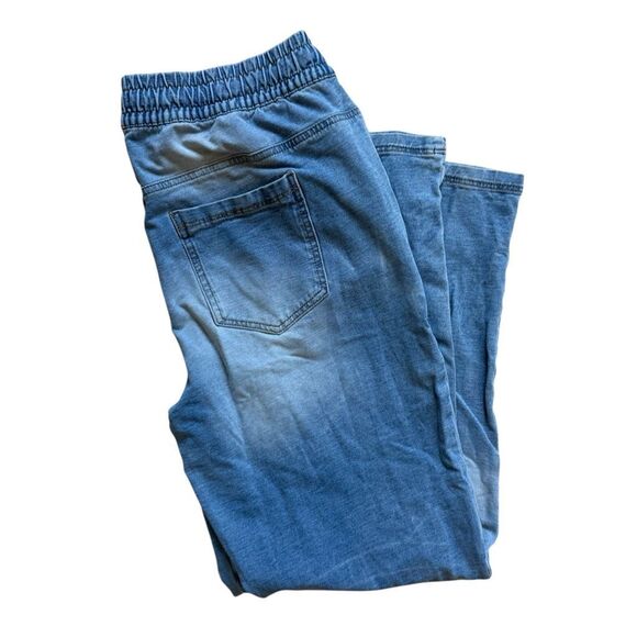 Womens Forever 21 Contemporary Drawstring Pull On Jogger Jeans - Sz L - Picture 3 of 3